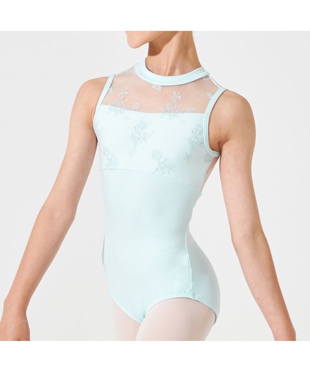 Chacott ハイネックレオタード ベビーブルー