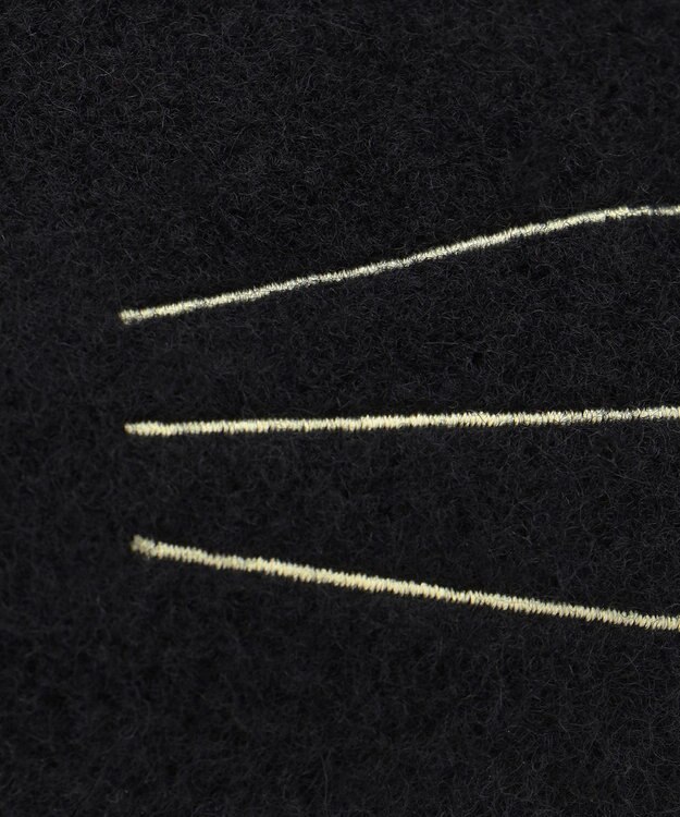 ANY KIDS ネコ耳つきベレー帽 ブラック