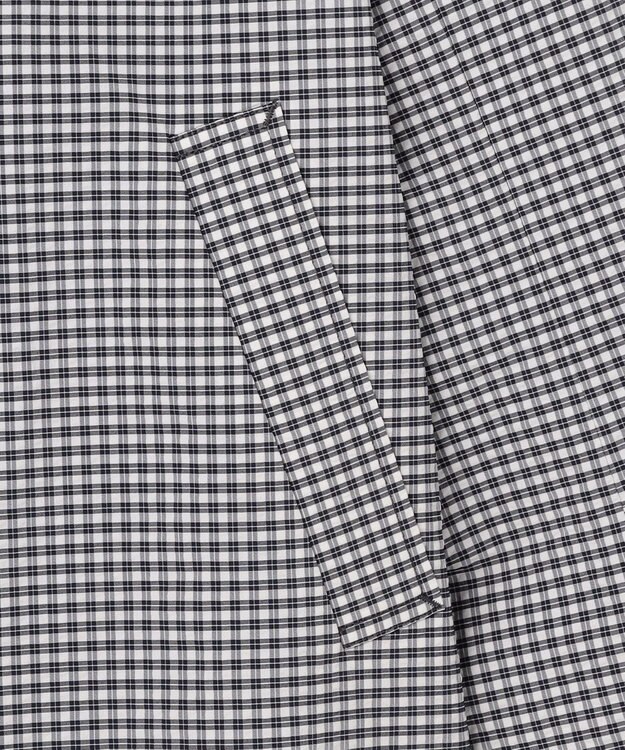 J.PRESS LADIES Lightストレッチチェック トレンチコート ダークネイビーギンガム系