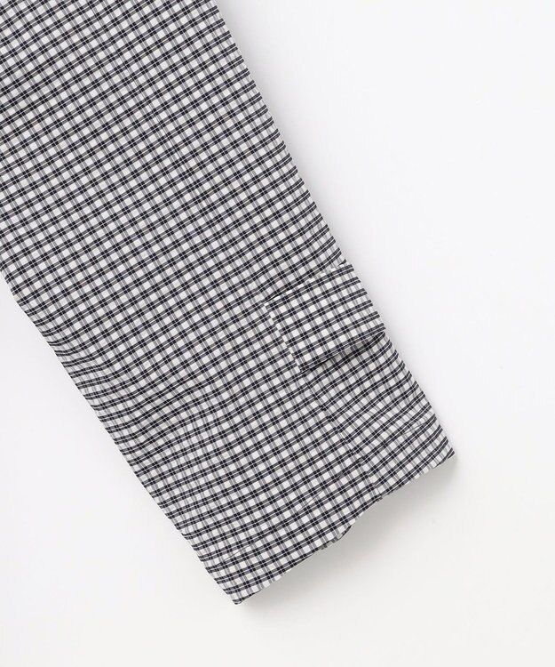 J.PRESS LADIES Lightストレッチチェック トレンチコート ダークネイビーギンガム系