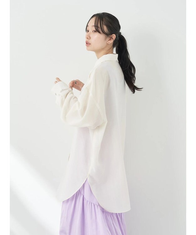 earth music&ecology ウ゛ィンテージボタンシャツ Off White