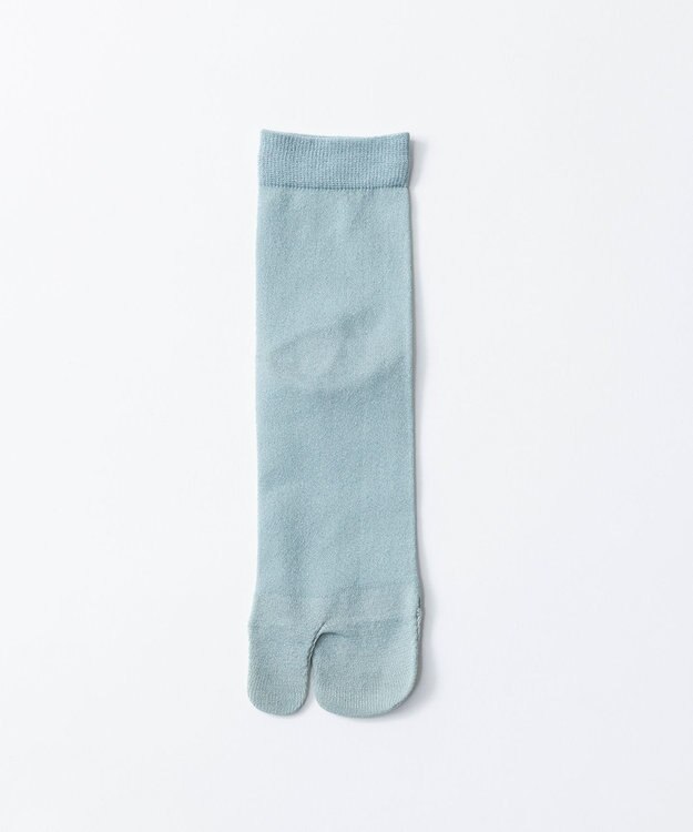 TRICOTE シアーカラーラメタビソックス 31L.BLUE