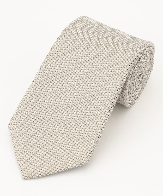 J.PRESS MEN 【JAPANESE SILK FRESCO TIE COLLECTION】無地ネクタイ ベージュ系
