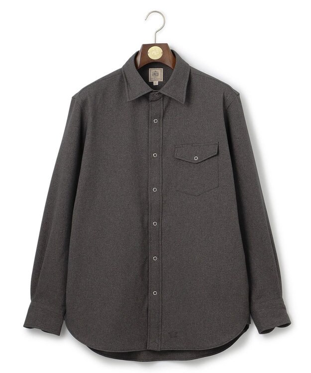 J.PRESS MEN 【WEB・一部店舗限定】ストレッチ シャツブルゾン グレー系