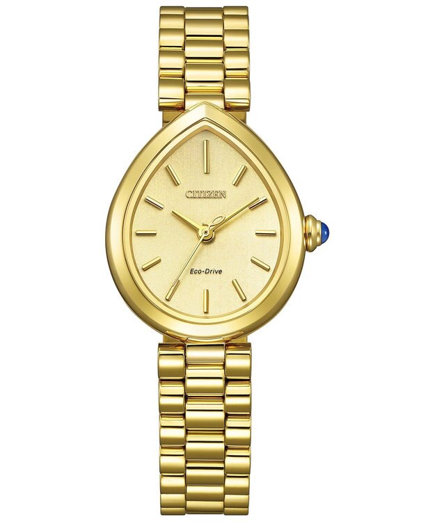 CITIZEN 【電池交換不要】ドロップ形状のジュエリーライクウオッチ EM1202-50P イエローゴールド イエローゴールド