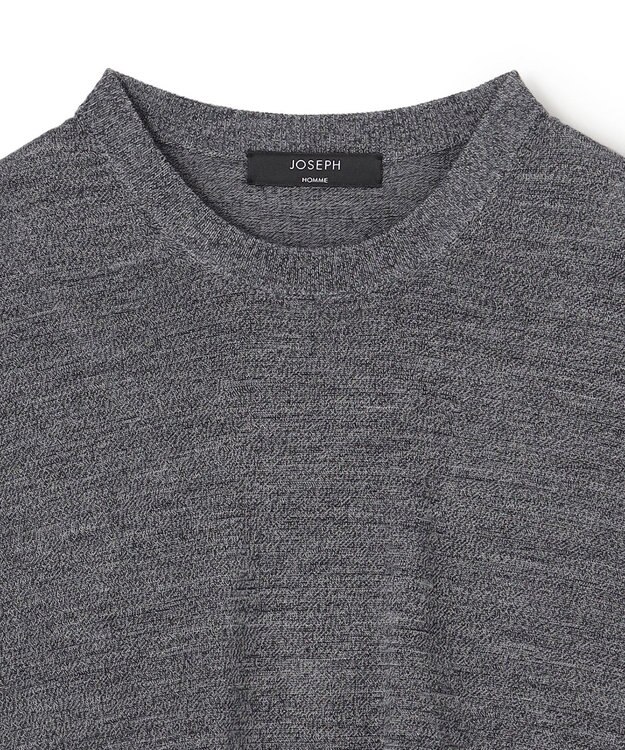 JOSEPH HOMME ウォッシャブルメリノ　クルーネックニット ライトグレー系