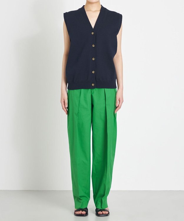 NAVE 【Nave 　洗える】ルピナス コットンニットベスト ネイビー系