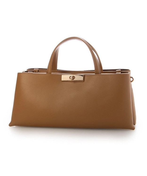 UNBILLION カカトゥ kakatoo / ヒネリ金具横長2wayショルダー ブラウン