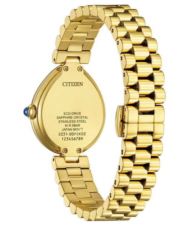 CITIZEN 【電池交換不要】ドロップ形状のジュエリーライクウオッチ EM1202-50P イエローゴールド イエローゴールド