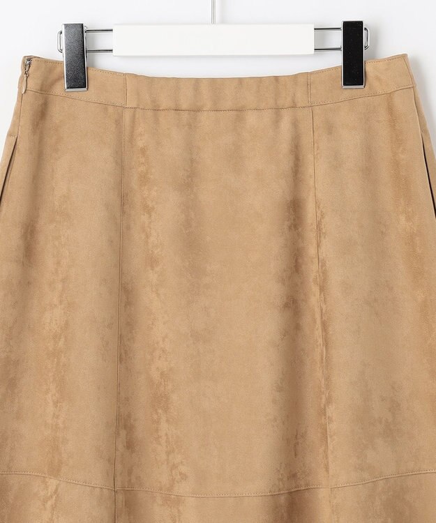 J.PRESS LADIES 【洗える】ソフィーヌスエード スカート キャメル系