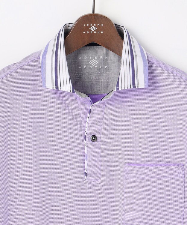 JOSEPH ABBOUD 【愛されて21年！オーガニックコットン使用】ダディ ポロシャツ ライラック系