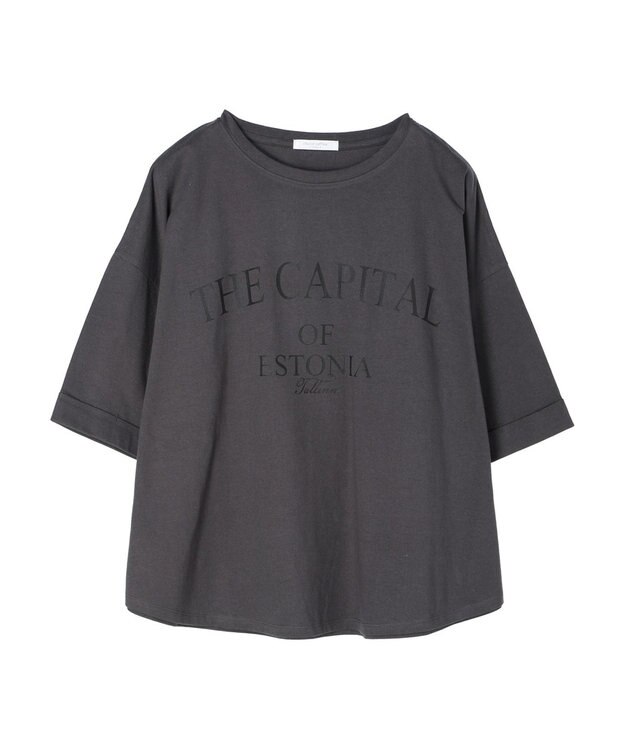 Green Parks インド綿 ＢＩＧサイズアーチロゴ半袖プルオーバー Gray