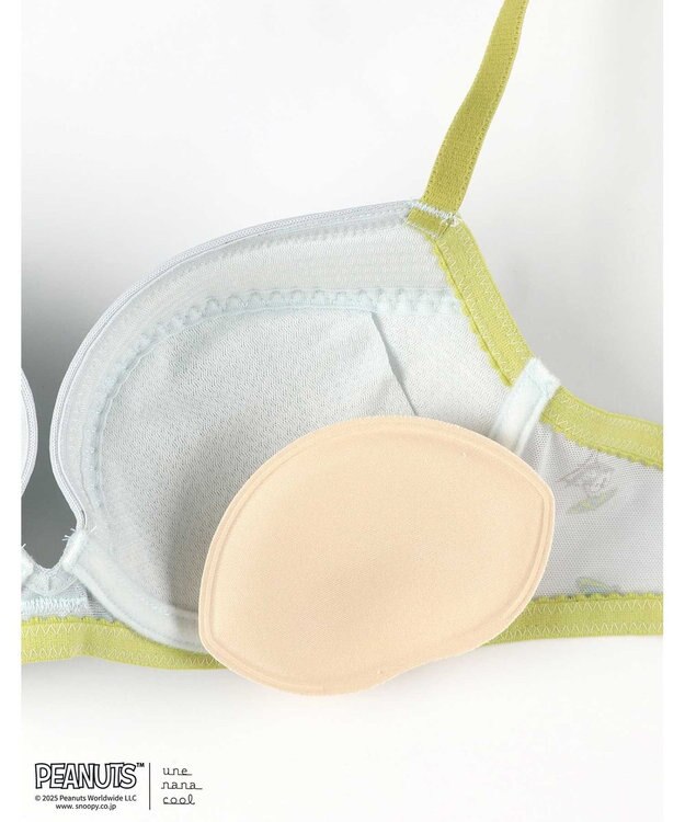 une nana cool 【ノンワイヤーブラ】リボンブラ　MADE WITH PEANUTS GY