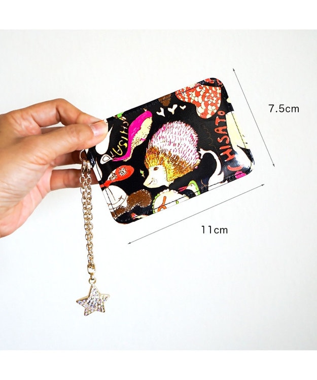 tsumori chisato CARRY ハッピースタッフ　パスケース ブラック