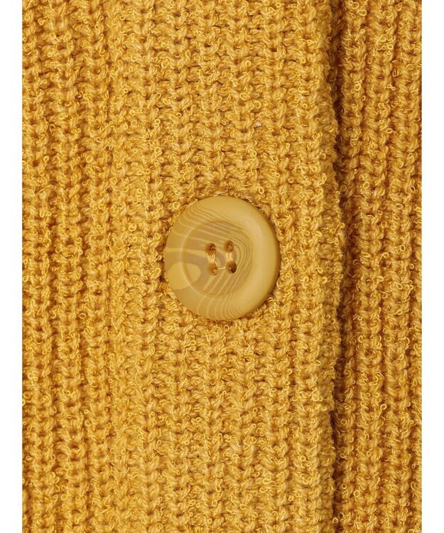 earth music&ecology ブークレーキーネックカーディガン Yellow