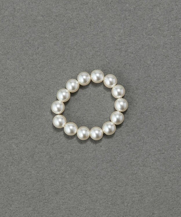 Phoebe 【伸びるリング】バブルフィットリング　パール4mm ホワイト