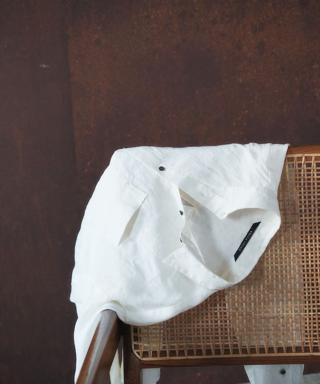 YECCA VECCA 3wayフレンチリネンシャツ White