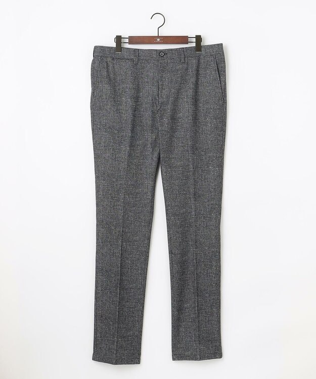 JOSEPH ABBOUD 【キングサイズ・ストレッチ】フランネルジャージ パンツ ネイビー系