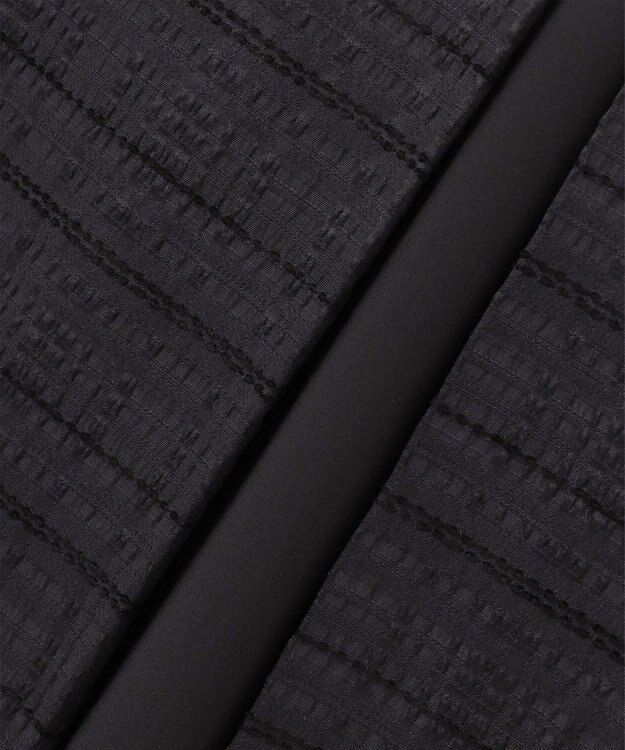 J.PRESS LADIES L SIMMOD ジャカード ボリュームスリーブ ワンピース ダークネイビー系