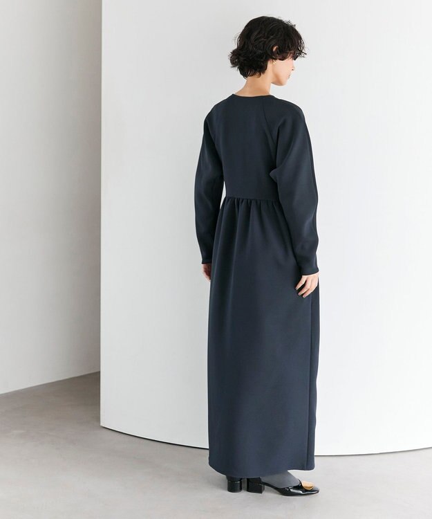#Newans 【洗濯機可】オールシーンジップドレス ネイビー