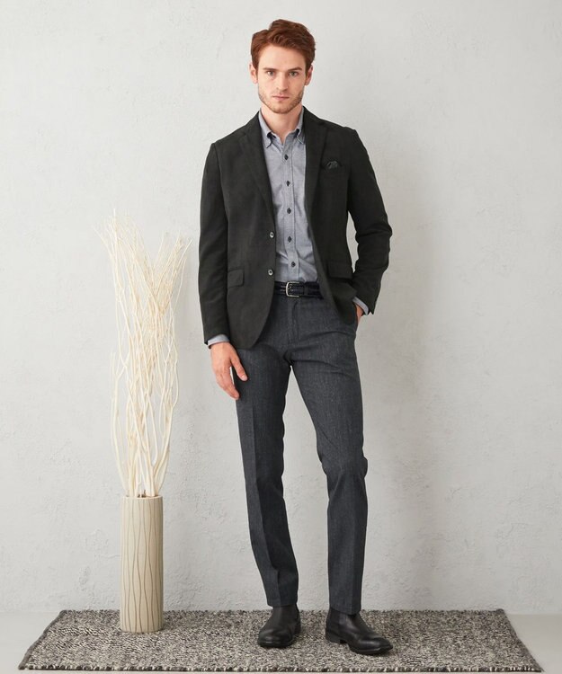 JOSEPH ABBOUD 【ストレッチ】ソフティーヌストレッチ ジャケット ブラック系