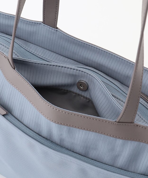 Y'SACCS コーデュロイライクナイロントート ブルー