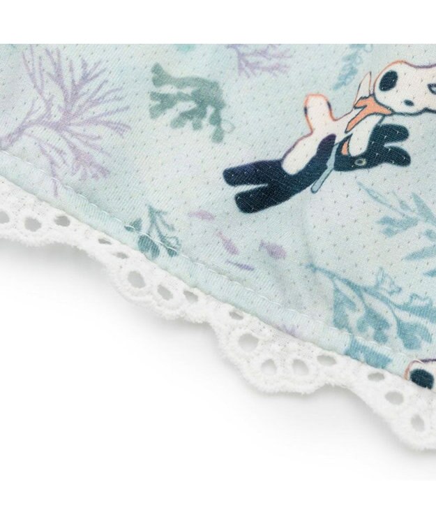 PET PARADISE リサとガスパール 接触冷感  ワンピース 《海草柄》 小型犬 ライトブルー