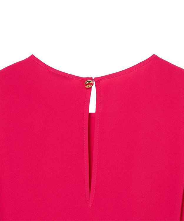 JOSEPH シルクブレンドクレープ　ドレス Fuchsia