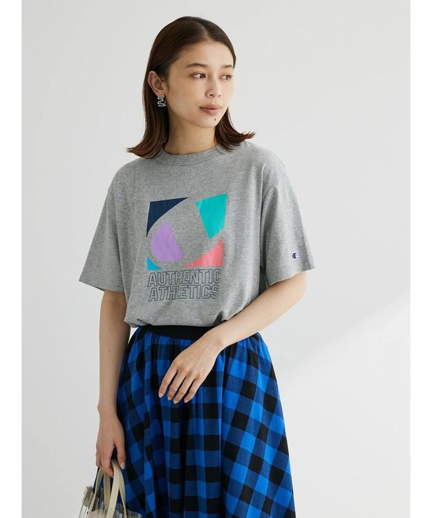 Green Parks ■Ｃｈａｍｐｉｏｎ　ロゴｐｔＴシャツ Off White