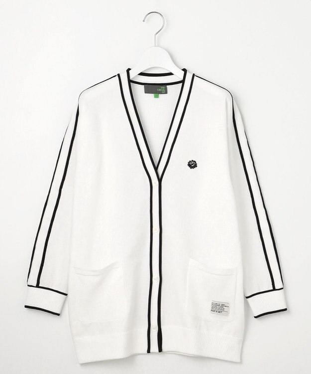 PW CIRCULUS 【WOMEN】ライン カーディガン ゴルフウェア レディース ホワイト系