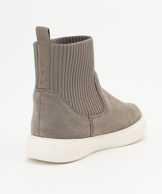 ANY リブインスニーカーブーツ グレー