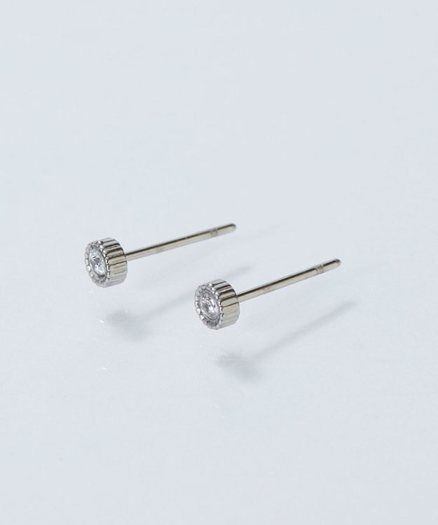Phoebe 【金属アレルギー対応】プチシャイニングピアス　シルバー/サージカルステンレス シルバー