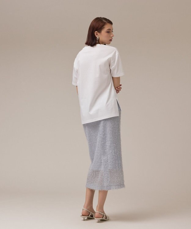 GRACE CONTINENTAL カットフォトTシャツ ホワイト