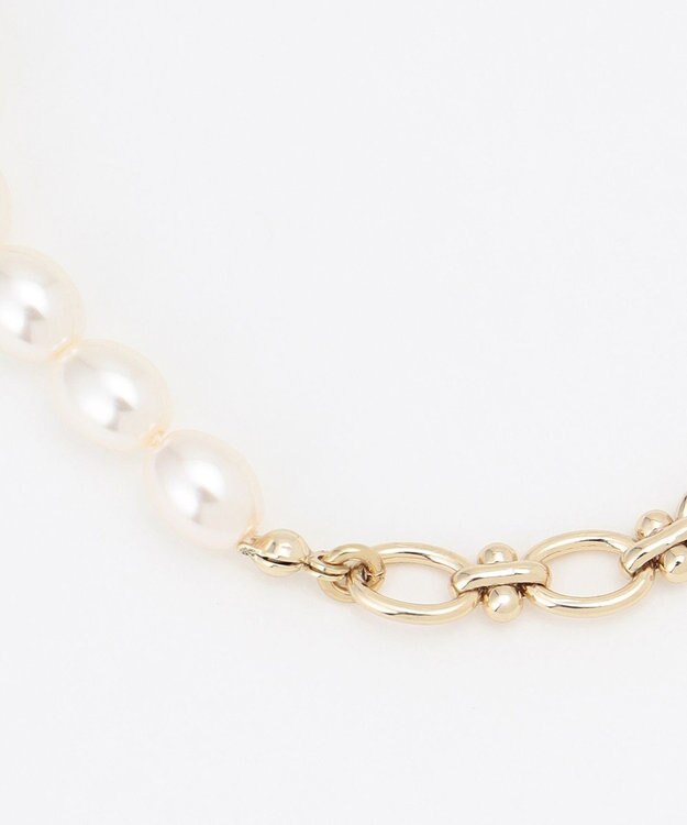 組曲 【2SET】メタルバングル パールセットブレスレット ゴールド系