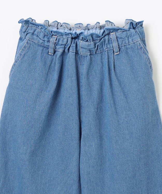 ANY KIDS デニム ガウチョ ブルー