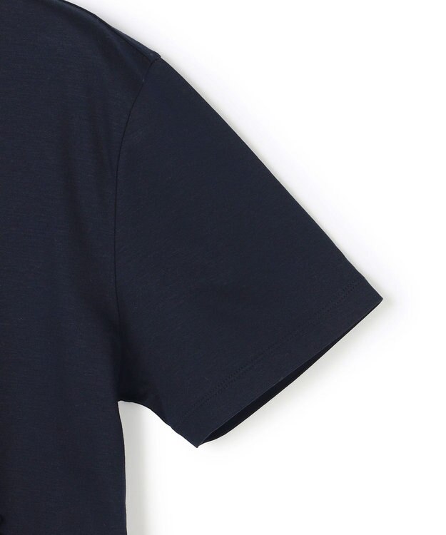 BEIGE， COOKE / オリジナルロゴ刺繍Tシャツ Navy