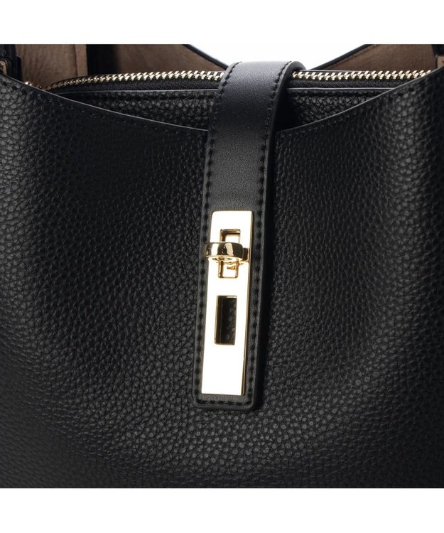 UNBILLION cachecache 3レイヤーヒネリ金具2wayトート ブラック