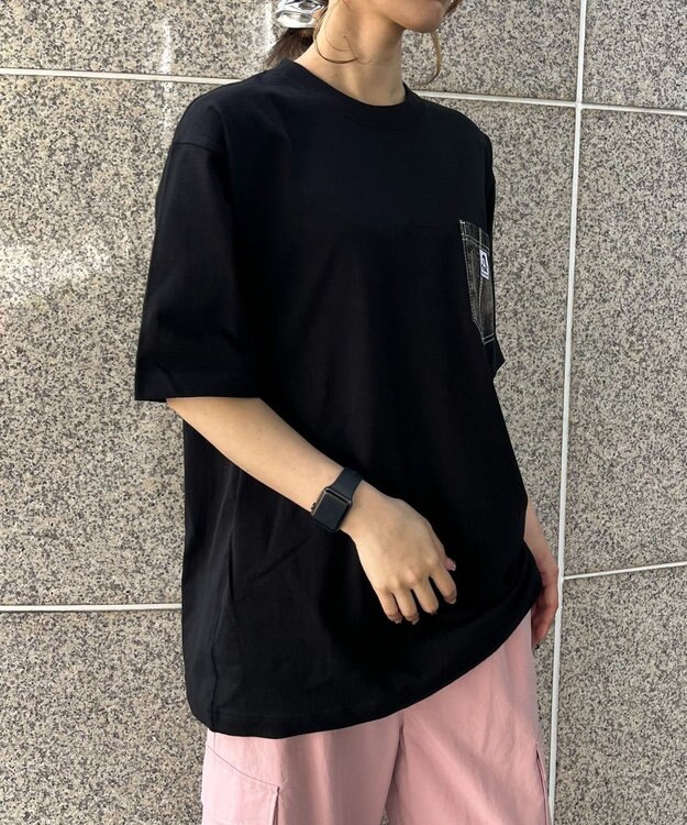 WEGO 【ユニセックス着用ITEM/MLサイズ展開】BENDAVISデニムポケットT（SS） ブラック