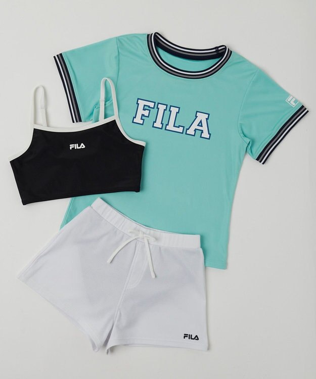 OP／FILA 【FILA】Tシャツ付きセパレート水着3点セット ミント