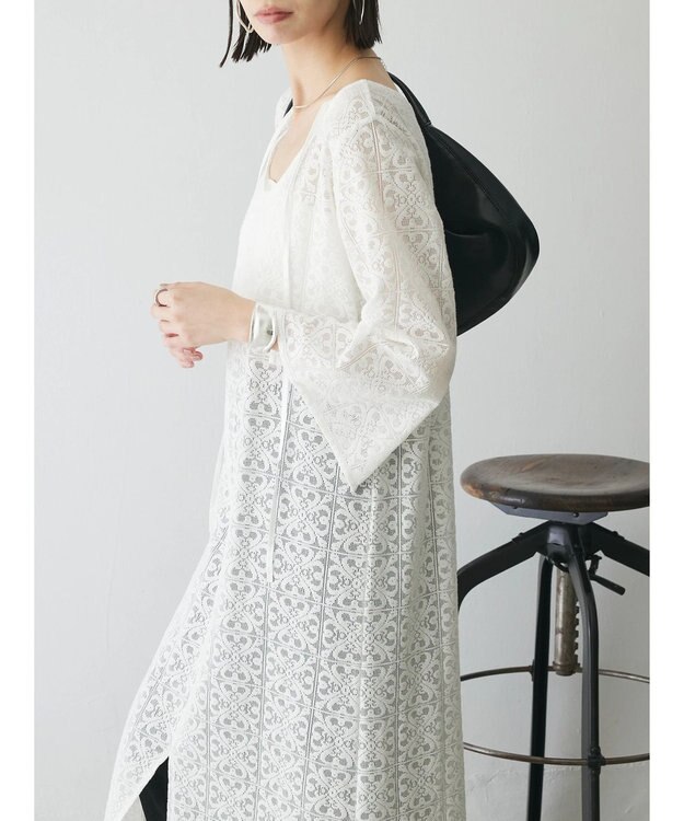 Green Parks AnriettMusee レースロングワンピース Off White