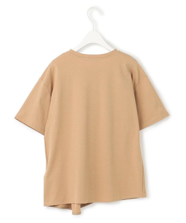 ICB 【接触冷感・UVケア・吸水速乾・洗える】グレースジャージー イレギュラーヘムカットソー チノベージュ系