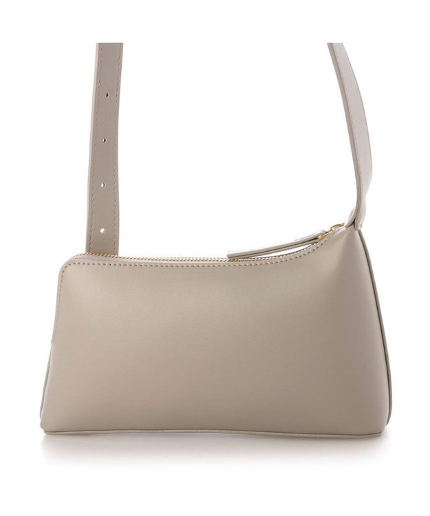 UNBILLION カシュカシュ cachecache / アシンメトリーバックルショルダー ライトグレー