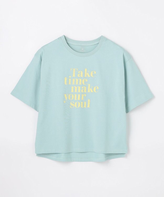 ANY L ANYファンクションロゴTシャツ ライトブルー