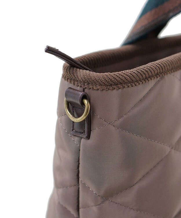 FOLNA RD ダイヤキルティング 2WAYトートバッグ ブラック