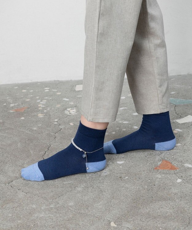 TRICOTE アンクレット付きベーシックソックス 39NAVY
