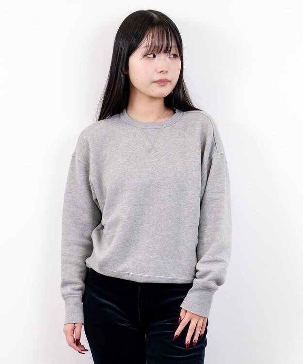 caqu ふわとろスウェットシャツ gray