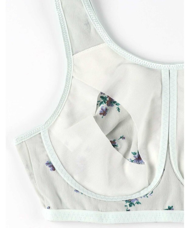 AMPHI ノンワイヤーブラ ナイトブラ 夜用ブラ 寝るとき用ブラ 眠っている間もバストをサポート 【ナイトアップブラ】 ブラジャー ブラ ワイヤレス LWF163 アンフィ／ワコール ターコイズ