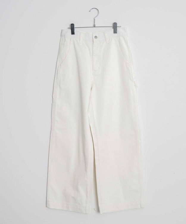 WEGO 【ユニセックス着用ITEM】ルーズペインターパンツ ホワイト