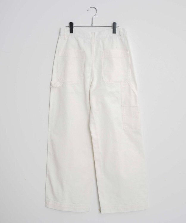 WEGO 【ユニセックス着用ITEM】ルーズペインターパンツ ホワイト
