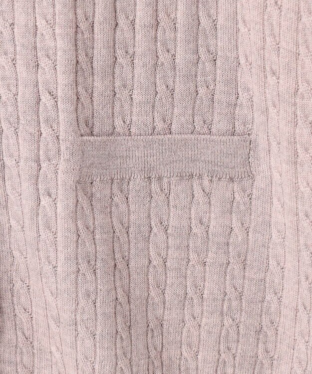 J.PRESS LADIES 【洗える】KNIT BASIC クルーネック カーディガン ベージュ系